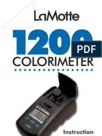 Procedures Manual: DR/890 Colorimeter | PDF