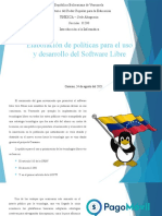 Elaboración de Políticas para El Uso y Desarrollo Del Software Libre