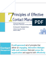 7 Principles For Contact MGT Unica MIS2011 Final