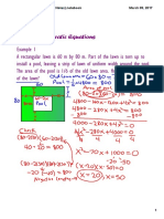 8.2 Using Quadratic Equations (Complete Notes)
