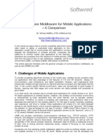 Communication Middleware For Mobile Applications - A Comparison