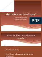 Materialism: Are You Happy?: Poon (Om) Poshyanchinda Dae-Chul (Charlie) Kim