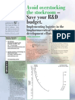 BIOPHARMACEUTICALS-Optimize Stock Levels Using Spares Nomograph