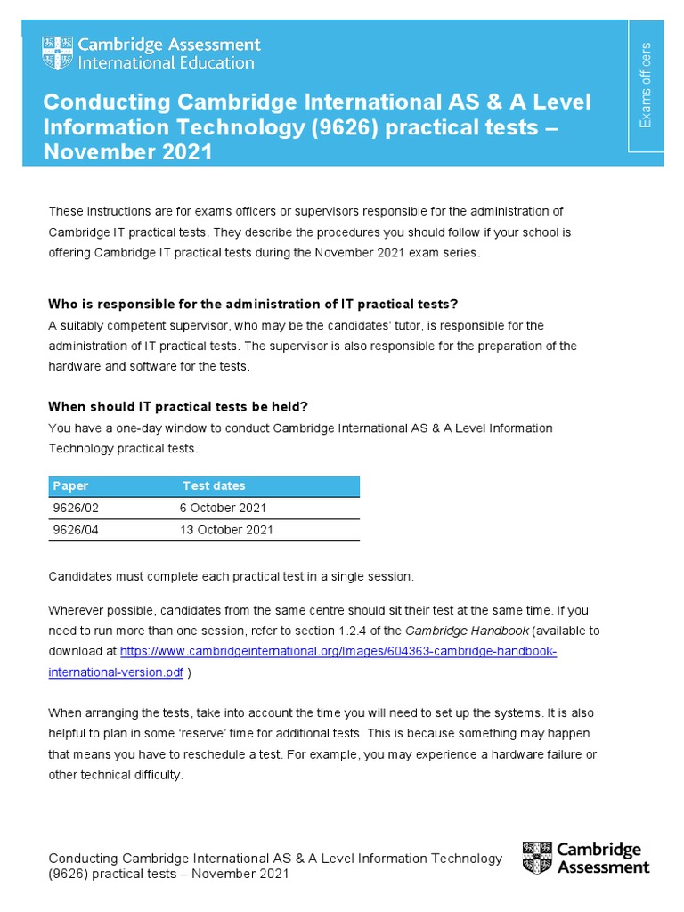 9626 Practical Test Instructions | PDF | Computer File | Internet Explorer