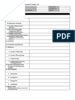 A. PIVOT 4A Lesson Exemplar Format For Grades 7-10