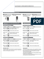 Manual de Utilização - Controle Remoto YRC100