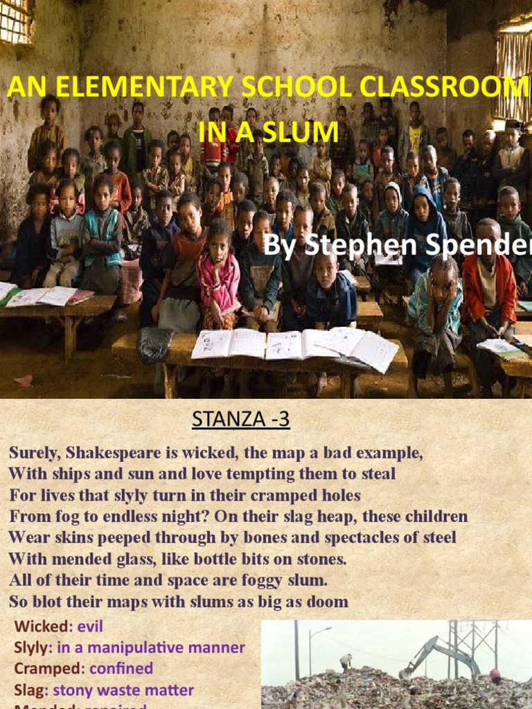 12ENGPOEM2 An Elementary School in A Slum PDF
