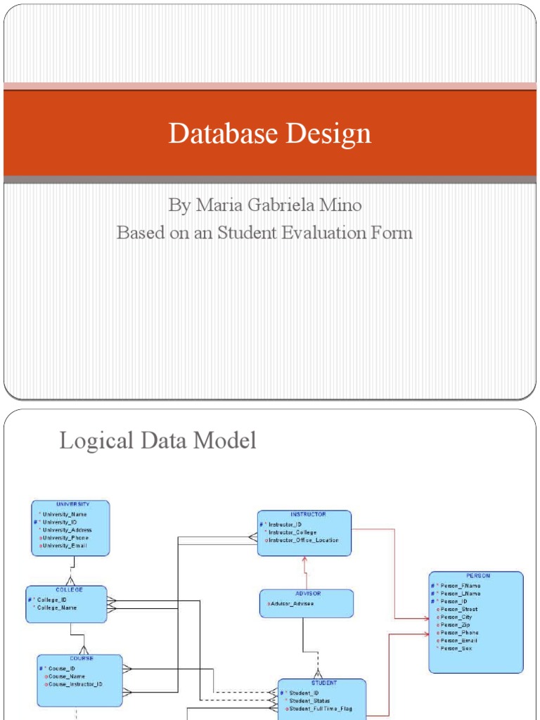 Logical and ER Data Model | PDF