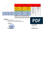 Jadwal Pelajaran Kelas 3