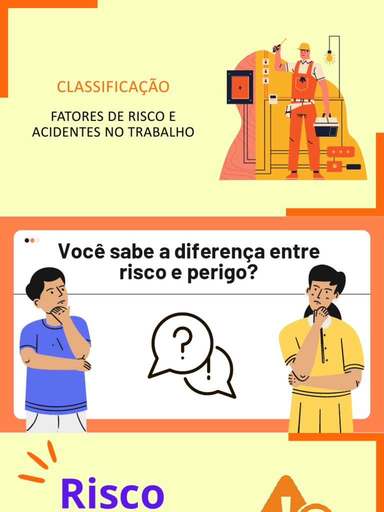 Riscos e Perigos no Ambiente de Trabalho | PDF | Ambiente natural ...