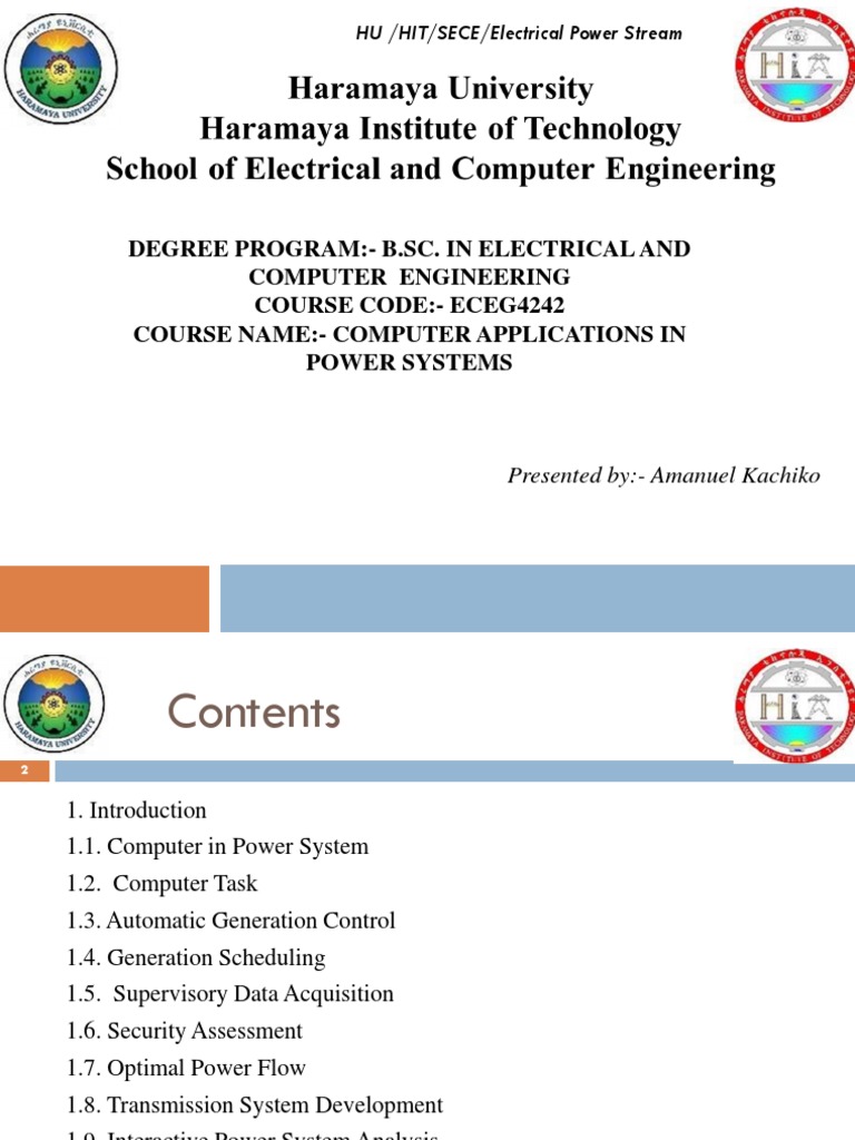 Computer Applications in Power Systems | PDF | Scada | Programmable ...