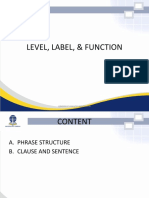 Level, Label, Function Module 3