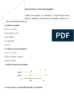 Solucion Ejercicios de Costos Punto de Equilibrio