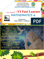 Grade - VI Fast Learner: Mathematics 6
