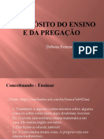 O Propósito Do Ensino e Da Pregação - DeEP