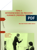 Intervenciones en procesos humanos: grupos, consultoría y formación de equipos