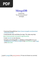 Mongodb: Excerpts From "The Little Mongodb Book" Karl Seguin