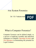 File System Forensics: Dr. N.B. Venkateswarlu