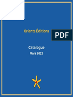 Catalogue mars 2022 (Orients Editions)