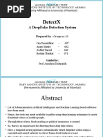 Detectx: A Deepfake Detection System