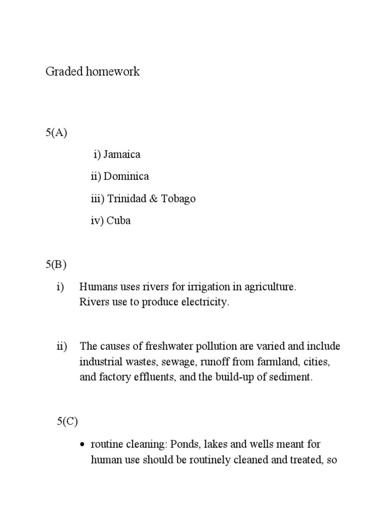 Graded Homework | PDF