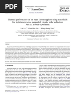 Download Thermal Performance of an Open Thermosyphon Using Nano Fluids for High-temperature Evacuated Tubular Solar Collectors - Part 1 Indoor Experiment by Daro Uribe Rodrguez SN56990220 doc pdf
