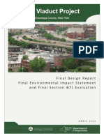 The FEIS Cover, Title, and Foreward of The I-81 Viaduct Project