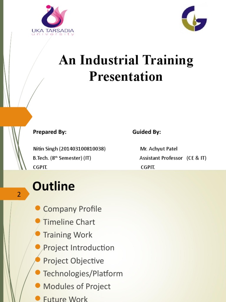 Industrial Training Presentation | PDF | Computing | Software