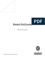 Ninebot Kickscooter: Manual Pentru Produs