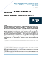 Desenvolvimento Econômico: Do Crescimento À Prosperidada