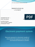 Presentation On: E-Payment