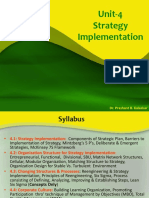 Unit-4 Strategy Implementation: Dr. Prashant B. Kalaskar