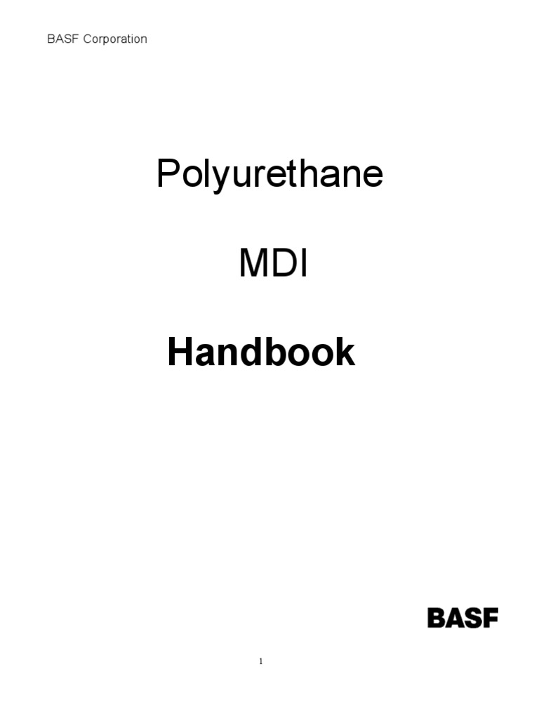Mdi Handbook PDF Polyurethane Dangerous Goods