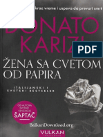 Zena Sa Cvetom Od Papira - Donato Carrisi