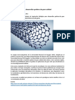 Nuevo Método para Desarrollar Grafeno de Gran Calidad