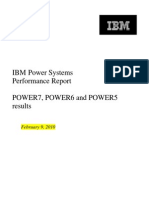 IBM Power Systems Performance Report Power7, Power6 and Power5 Results