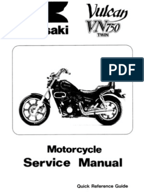 Kawasaki Vulcan VN750A PDF | Screw | (Hardware)
