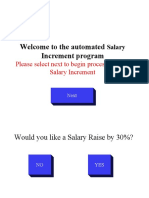 Welcome To The Automated Increment Program: Please Select Next To Begin Processing Your Salary Increment