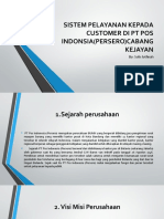 Sistem Pelayanan Kepada Customer Di Pt Pos Indonsia(Persero)Cabang