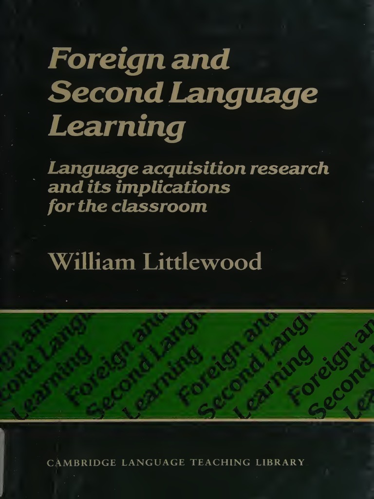 Foreign and Second Language Lea Littlewood, William PDF
