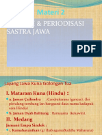 Sejarah & Periodisasi Sastra Jawa