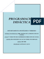 Programación didáctica de Gestión de Producción en Cocina