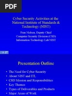 Cyber Security Activities at The