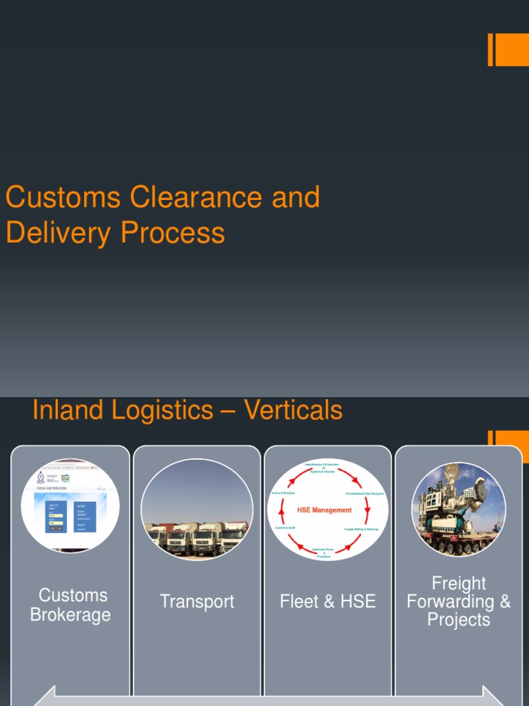Customs Clearance and Delivery Process (R) | PDF | Customs | Cargo