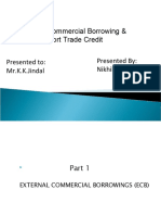External Commercial Borrowing & Import Trade Credit