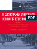 Curso Superior Universitario Director Deportivo en Futbol