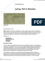 Home Geopolitical Journey, Part 3: Romania