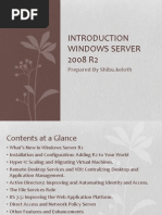 Windows Server 2008 R2: Prepared by Shibu - Keloth