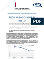 Sector Retail: Peor Pagados Que El Resto