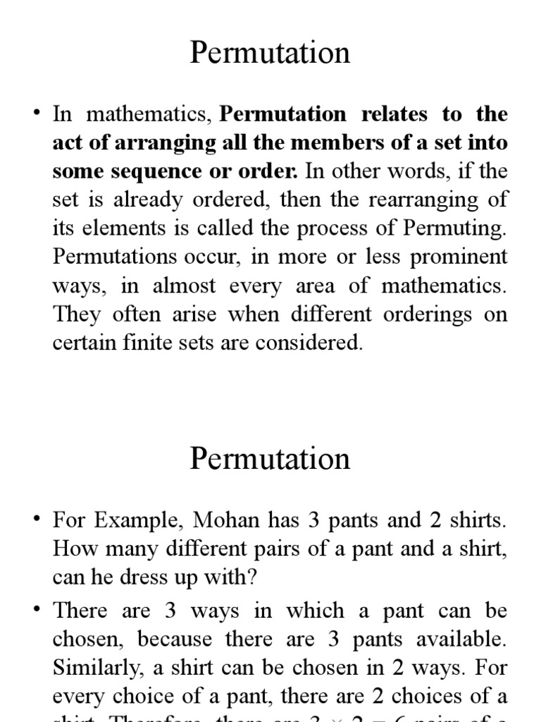 Unit 3 Permutation and Combination | PDF | Permutation | Numbers